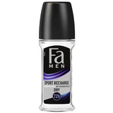FA Men Dry Roll on Sport Recharge 72H Protection Antiperspirant FA  