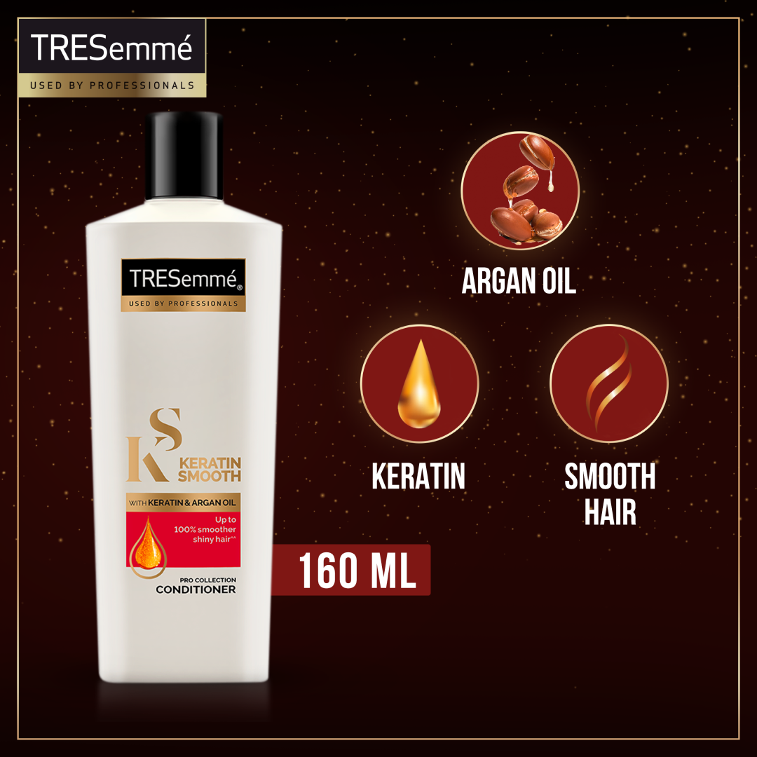 TRESEMME - KERATIN SMOOTH AND STRAIGHT CONDITIONER 160ML
