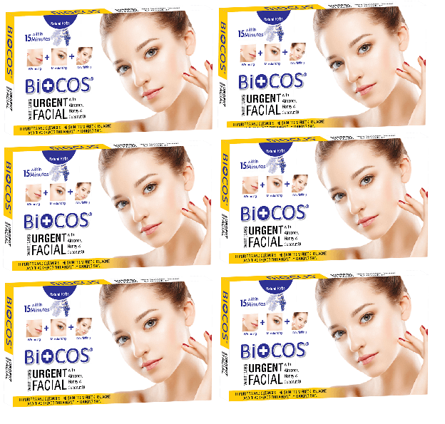 Biocos Urgent Whitening Facial (Pack of Six)